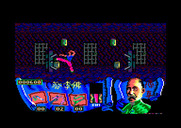 Choy Lee Fut Kung-Fu Warrior for Amstrad CPC - Attacking a target.