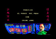 Choy Lee Fut Kung-Fu Warrior for Amstrad CPC - First, let's practice a bit...