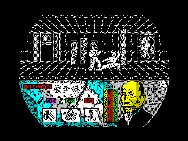 Choy Lee Fut Kung-Fu Warrior ZX Spectrum Screenshot: The fight begins.
