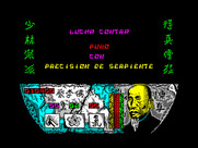Choy Lee Fut Kung-Fu Warrior for ZX Spectrum - Time to fight a human opponent.