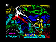 Choy Lee Fut Kung-Fu Warrior for ZX Spectrum - Loading screen.