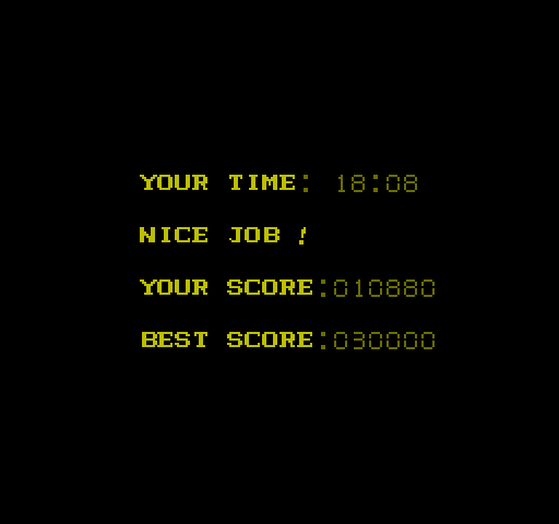 Puzzle NES / Famicom Screenshot: Nice job! First puzzle completed...