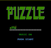 Puzzle for NES / Famicom - Title screen.