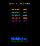 Seicross for Arcade - High scores.