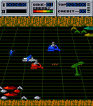 Seicross for Arcade - You can try to blast opponents...