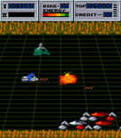 Seicross for Arcade - One opponent down...