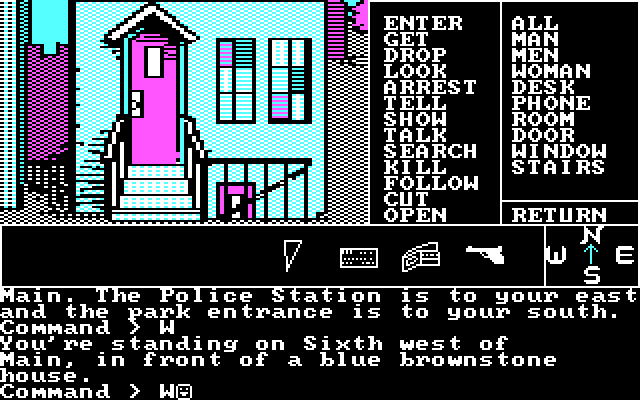 Borrowed Time IBM PC/Compatibles Screenshot: This game requires good navigation skills