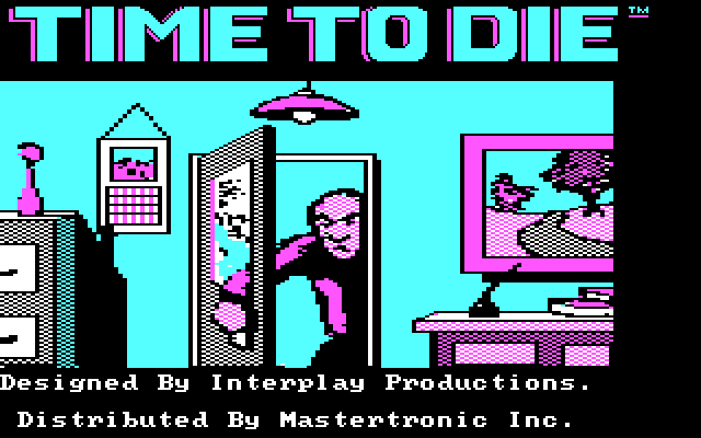 Borrowed Time IBM PC/Compatibles Screenshot: Title screen