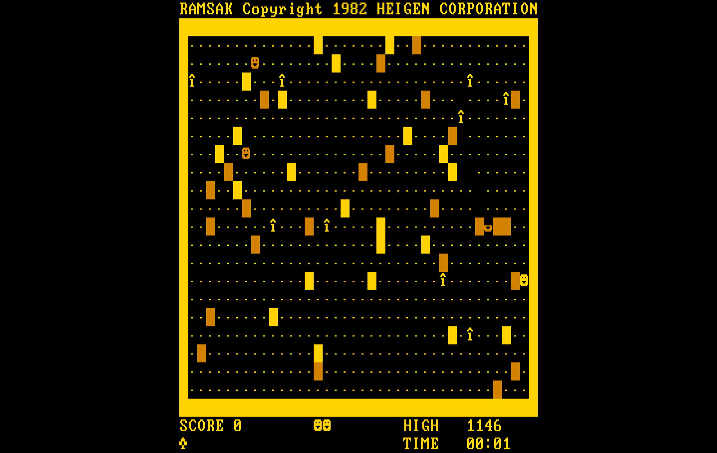Ramsak IBM PC/Compatibles Screenshot: Game start.