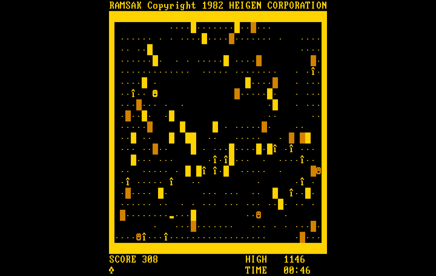 Ramsak IBM PC/Compatibles Screenshot: The board is slowly cleared...