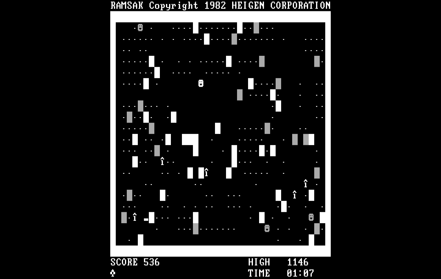Ramsak IBM PC/Compatibles Screenshot: Collecting up some points!