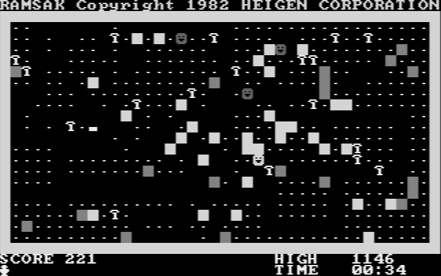 Ramsak IBM PC/Compatibles Screenshot: Collecting treasures...