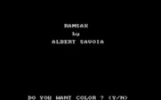 Ramsak for IBM PC/Compatibles - Title screen.