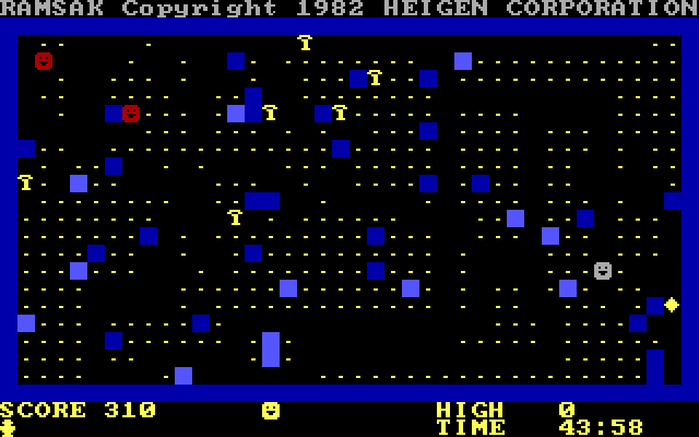 Ramsak IBM PC/Compatibles Screenshot: The board is slowly cleared...