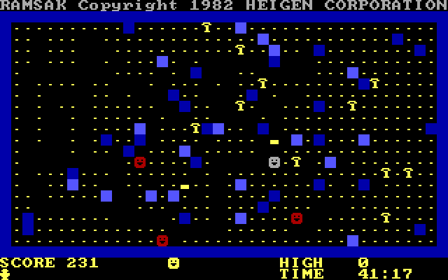 Ramsak IBM PC/Compatibles Screenshot: Collecting treasures...