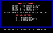 Ramsak for IBM PC/Compatibles - Game instructions and menu.