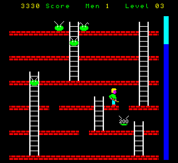 Roland Goes Digging Camputers Lynx Screenshot: Another 200 points...