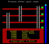 Roland Goes Digging for Camputers Lynx - Game over, but I got a new high score!
