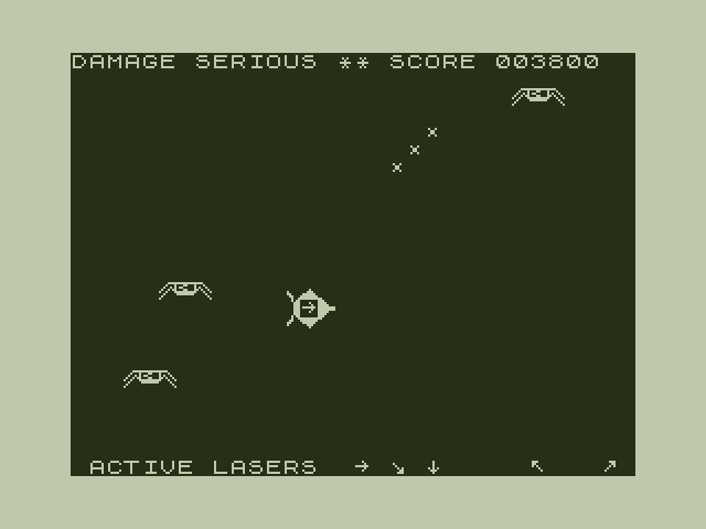 Space Mission Dragon 32/64 Screenshot: Damage: serious!