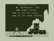 Space Mission for Dragon 32/64 - Game start; press "L" to launch!