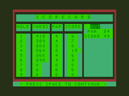 Golf for Dragon 32/64 - My current scores...
