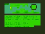 Golf for Dragon 32/64 - Game start.