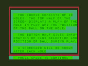 Golf for Dragon 32/64 - Instructions.