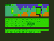 Golf for Dragon 32/64 - The second hole.