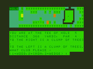 Golf for Dragon 32/64 - Tee of hole 5.