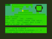 Golf for Dragon 32/64 - I sliced...now for my second shot.