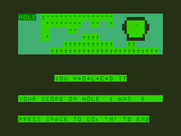 Golf for Dragon 32/64 - Well, that's not a very good score...
