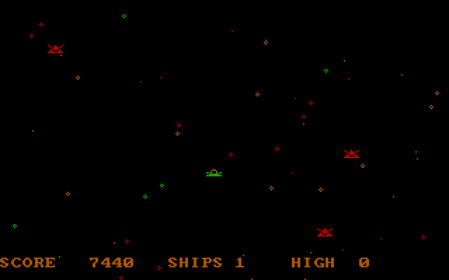 XO-Fighter IBM PC/Compatibles Screenshot: The fighters approach!