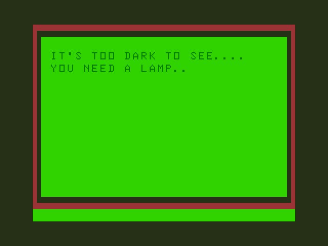 Chateau Dragon 32/64 Screenshot: It's too dark to see here...