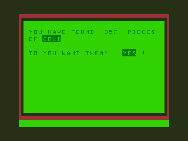 Chateau Dragon 32/64 Screenshot: Found some gold!