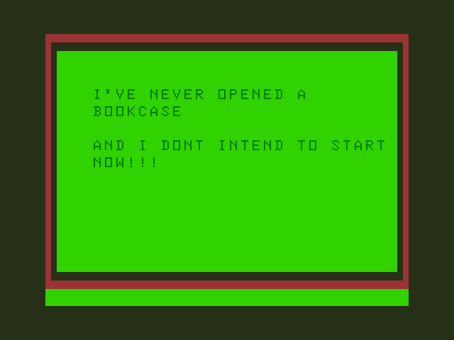 Chateau Dragon 32/64 Screenshot: Guess I can't open this bookcase!