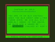 Chateau for Dragon 32/64 - Starting screen and introduction.
