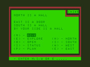 Chateau for Dragon 32/64 - Select a direction to move in.