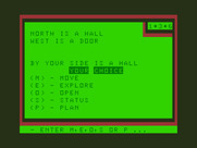 Chateau for Dragon 32/64 - Game start.