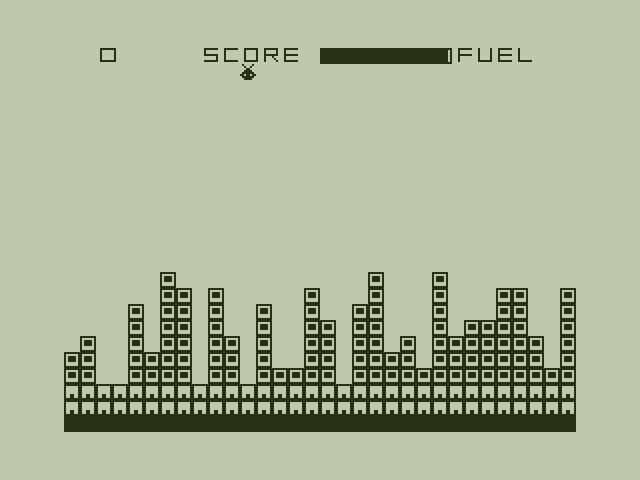 Alien Blitz Dragon 32/64 Screenshot: Game start.