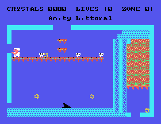 Time Trap Tatung Einstein Screenshot: Game start.