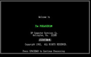 Podlaserium for IBM PC/Compatibles - Title screen.