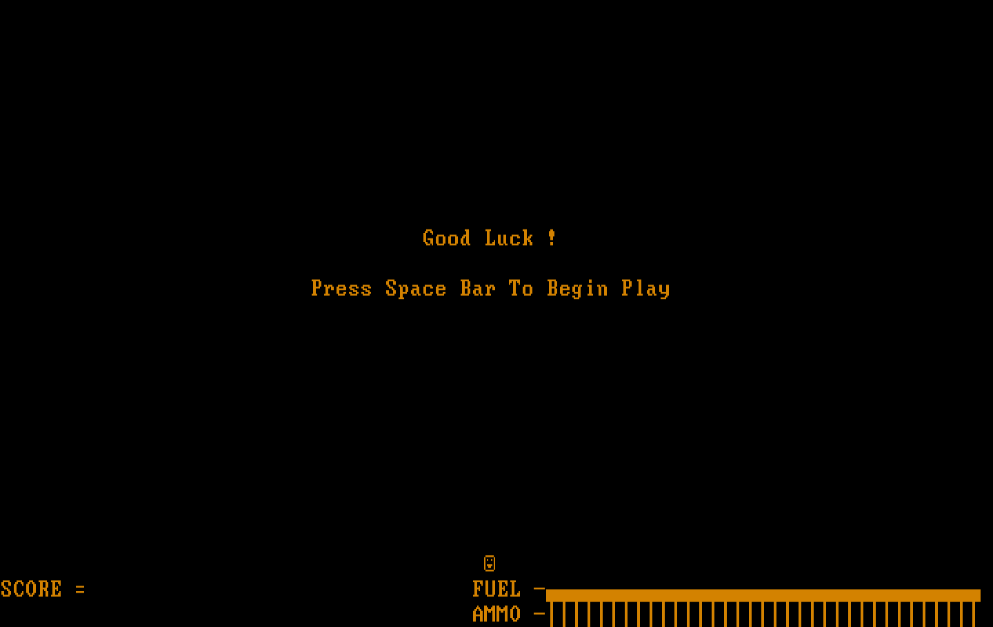 Podlaserium IBM PC/Compatibles Screenshot: Good luck! Are you ready to begin?