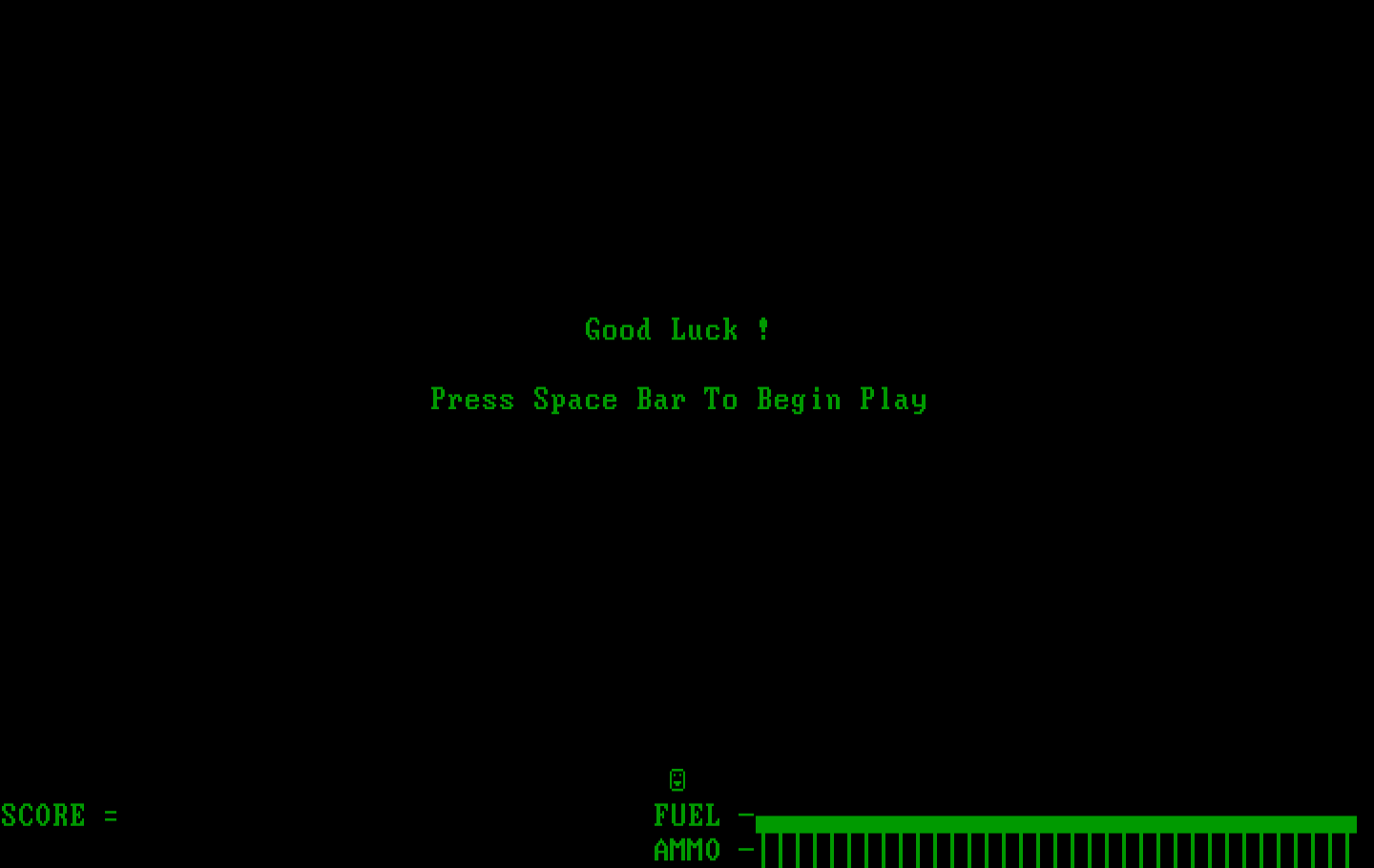 Podlaserium IBM PC/Compatibles Screenshot: Good luck! Are you ready to begin?