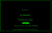 Podlaserium for IBM PC/Compatibles - Title screen.