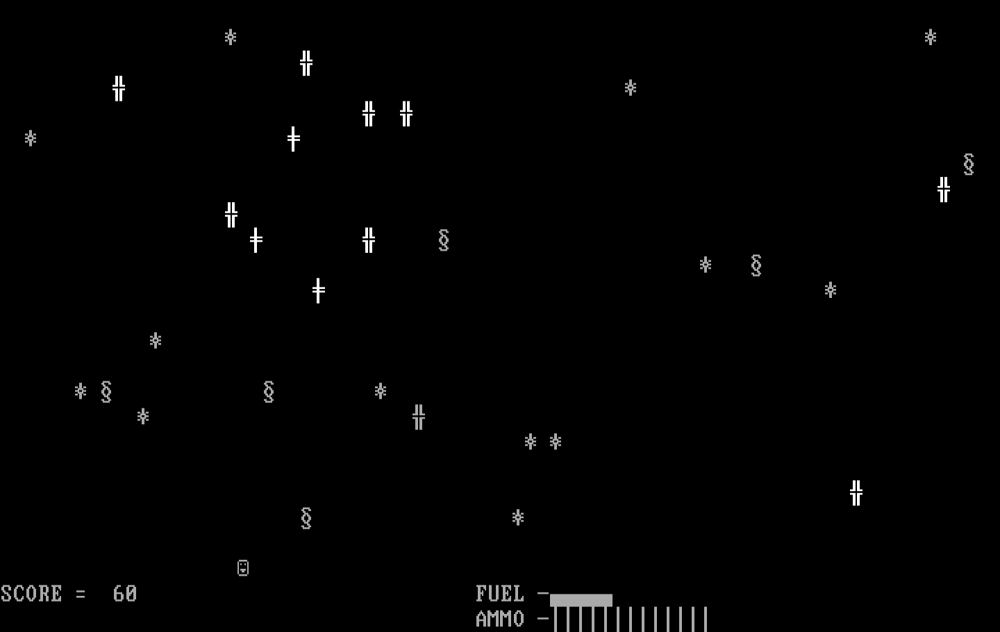 Podlaserium IBM PC/Compatibles Screenshot: Game start.