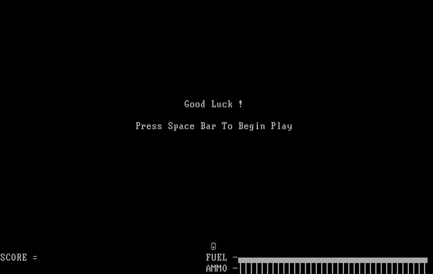 Podlaserium IBM PC/Compatibles Screenshot: Good luck! Are you ready to begin?
