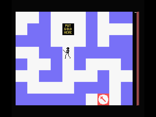 Maziacs MSX Screenshot: Game start.