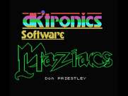 Maziacs for MSX - Loading screen.