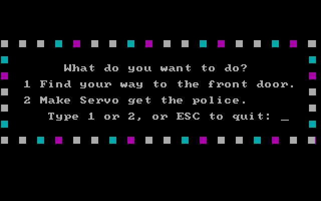 Tales of Mystery IBM PC/Compatibles Screenshot: What should I do now?