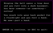 Tales of Mystery for IBM PC/Compatibles - I fell into a trap door...What should I do now?